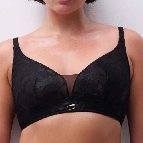 Chantelle Idyll black wireless bra