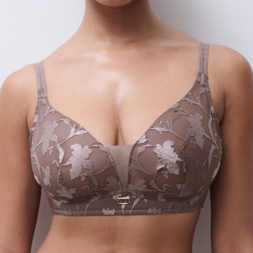 Chantelle Idyll brown wireless bra