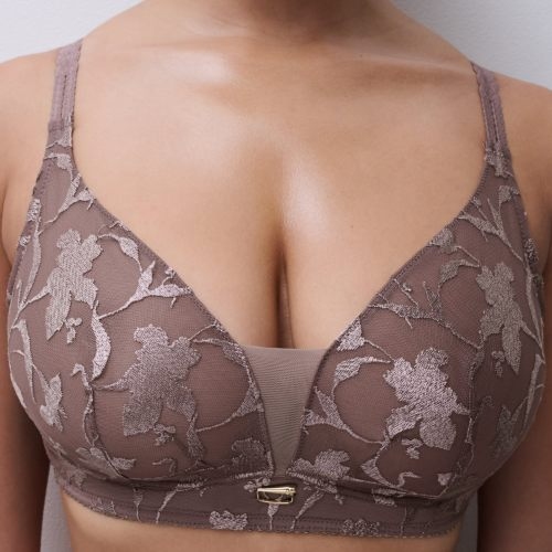 Chantelle Idyll brown wireless bra