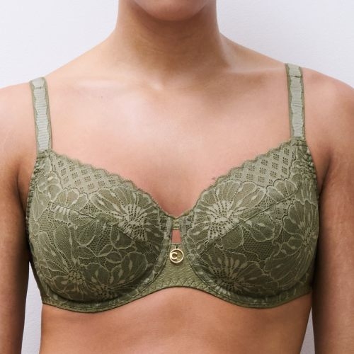 Chantelle Sublime khaki non-padded bra