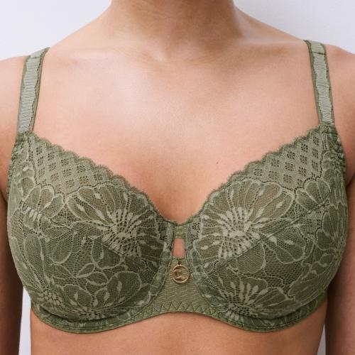 Chantelle Sublime khaki non-padded bra