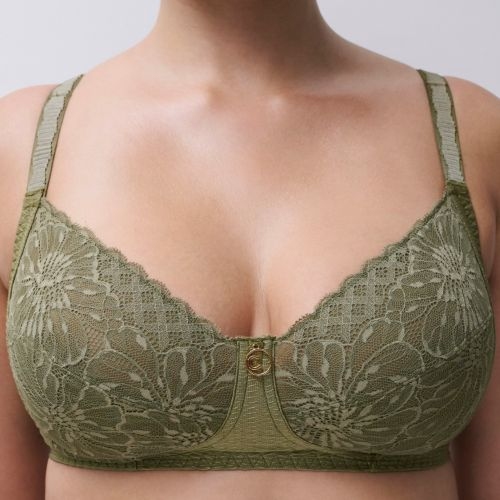 Chantelle Sublime khaki wireless bra