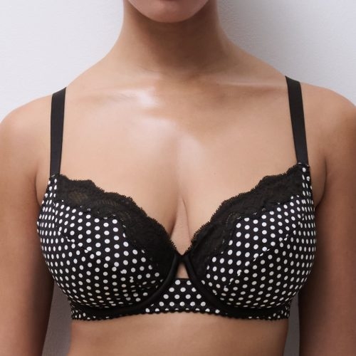Chantelle Gloss black/white non-padded bra