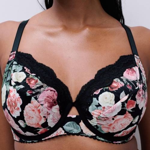 Chantelle Gloss black/print non-padded bra