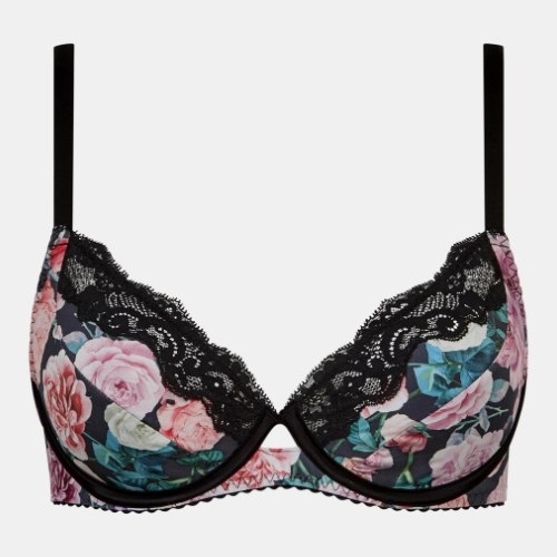 Chantelle Gloss black/print non-padded bra