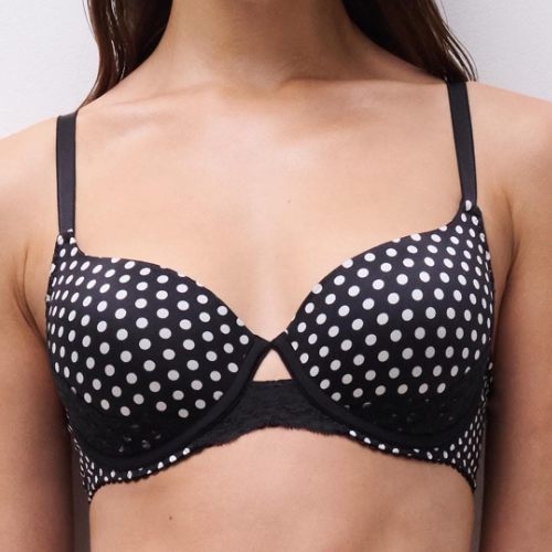 Chantelle Gloss black/white padded bra