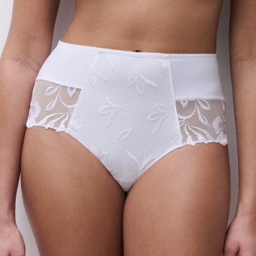 Chantelle Majestic white high waist brief