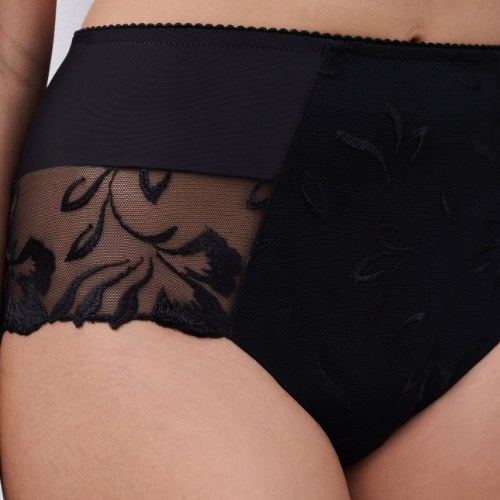 Chantelle Majestic black high waist brief