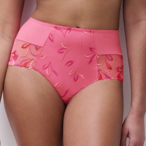 Chantelle Majestic pink high waist brief