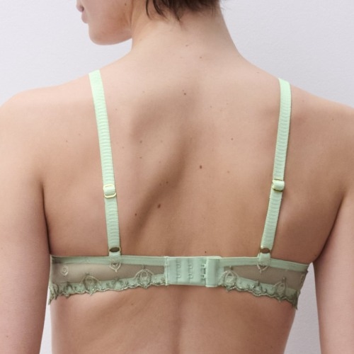 Chantelle Champ Elysees green non-padded bra