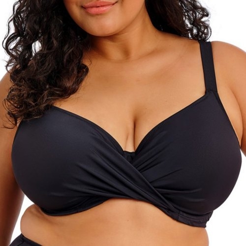 Elomi Swim Plain Sailing black padded bikini bra
