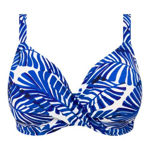 Elomi Swim Blue Palm Beach twilight soft-cup bikini bra