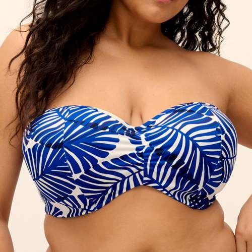 Elomi Swim Blue Palm Beach twilight padded bikini bra
