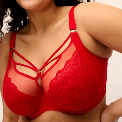 Elomi Brianna haute red non-padded bra
