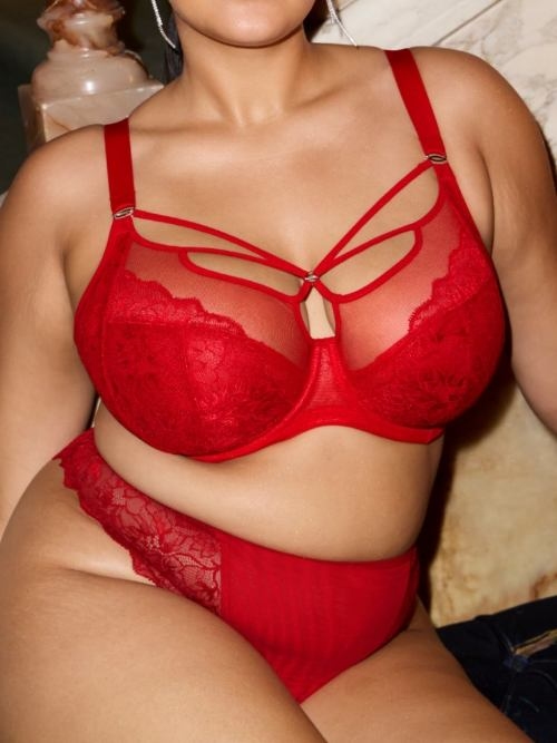 Elomi Brianna haute red thong
