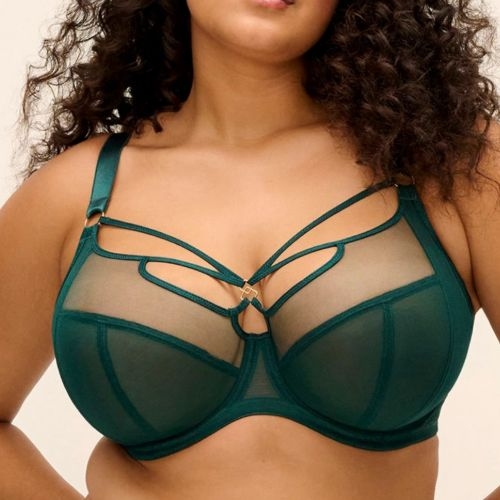 Elomi Sachi green non-padded bra
