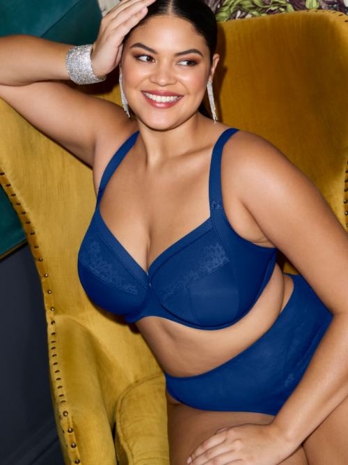 Elomi Nerina navy blue high waist brief