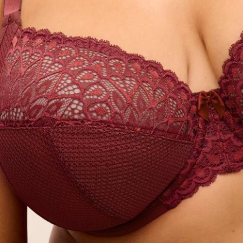 Elomi Tiernie red non-padded bra