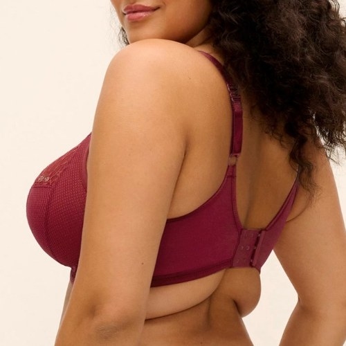 Elomi Tiernie red non-padded bra