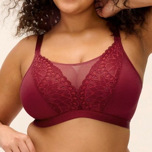 Elomi Tiernie red wireless bra