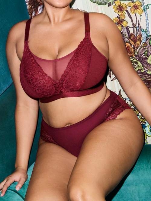 Elomi Tiernie red wireless bra