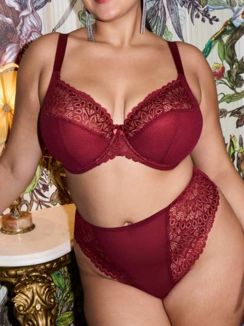Elomi Tiernie red thong