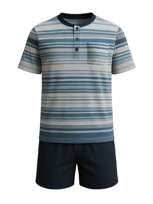 Charlie Choe Men navy blue shortama