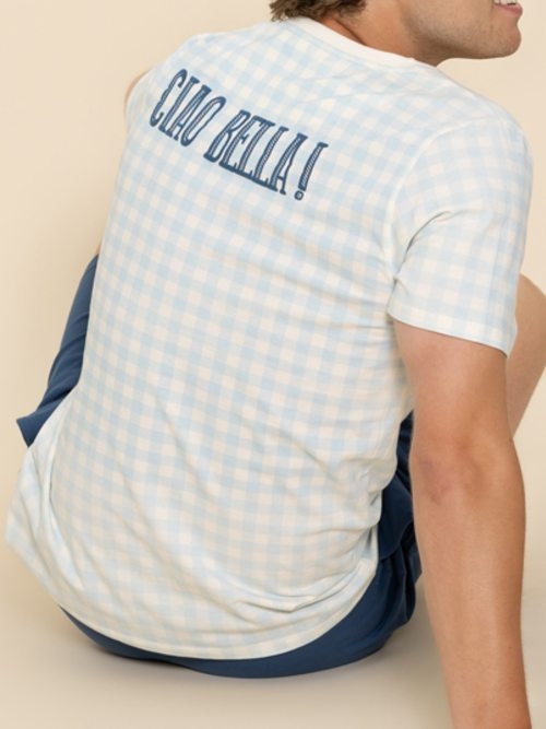 Charlie Choe Amalfi Coast blue shortama