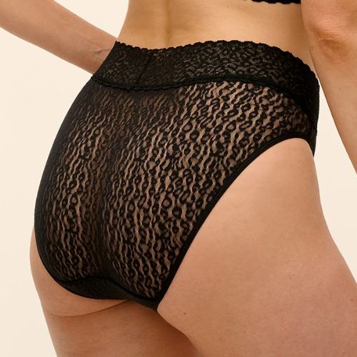 Wacoal Lingerie High Bar black high waist brief