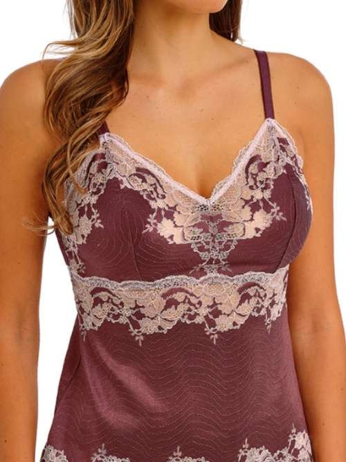 Wacoal Lingerie Modern Affair brown/pink spaghetti top