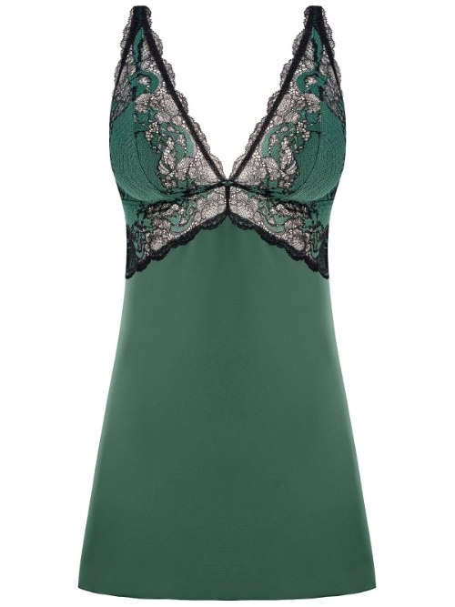 Wacoal Lingerie Modern Affair green slipdress