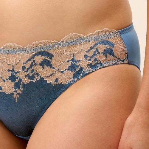 Wacoal Lingerie Modern Affair blue drift/crystal gray brief