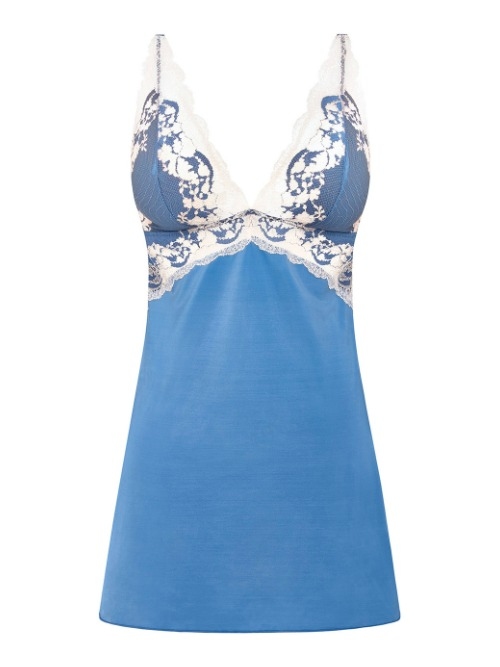 Wacoal Lingerie Modern Affair blue drift/crystal gray slipdress
