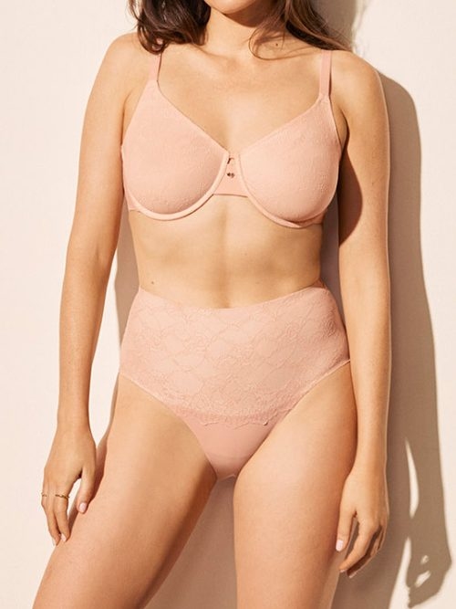 Wacoal Lingerie Essence pink high waist brief