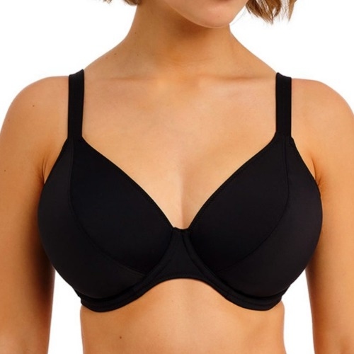Freya Swim Jewel Cove black soft-cup bikini bra