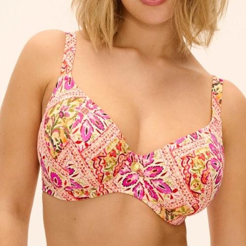 Freya Swim Club Bohemia pink padded bikini bra