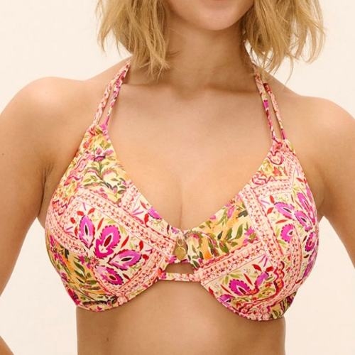 Freya Swim Club Bohemia pink padded bikini bra