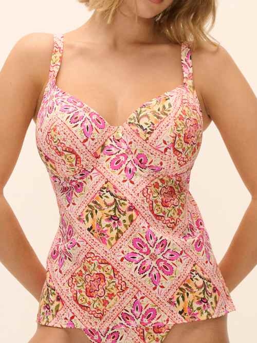 Freya Swim Club Bohemia pink tankini top