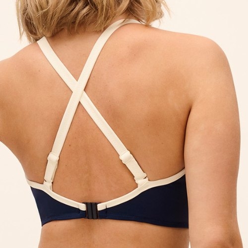 Freya Swim Santa Rita nautical navy padded bikini bra