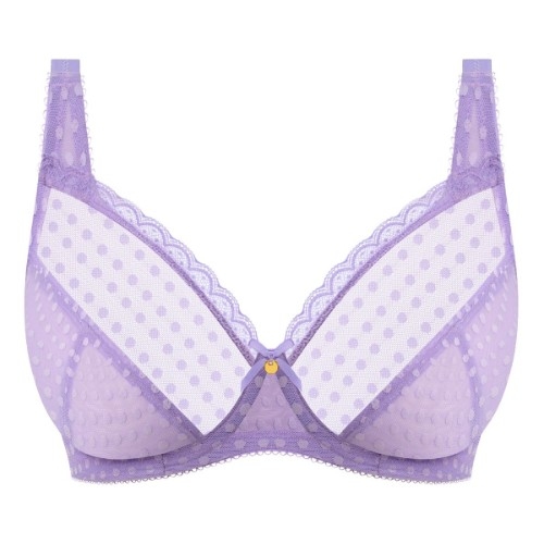 Freya Spot-light purple non-padded bra