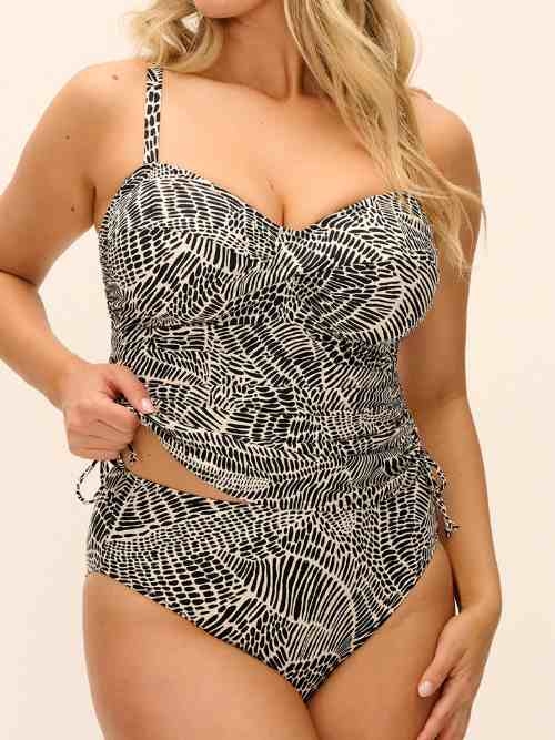 Fantasy Swim Bavaro Beach monochrome tankini top