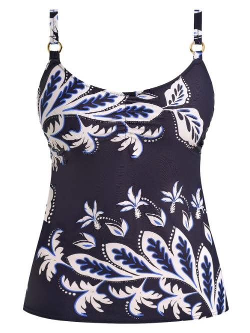 Fantasy Swim Playa Azul navy blue tankini top