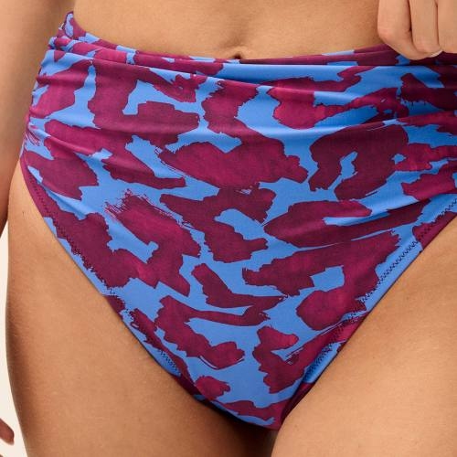 Fantasy Swim Merissa burgundy print bikini brief