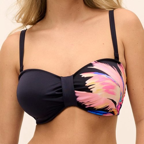 Fantasy Swim Waikiki Beach electric black padded bikini bra