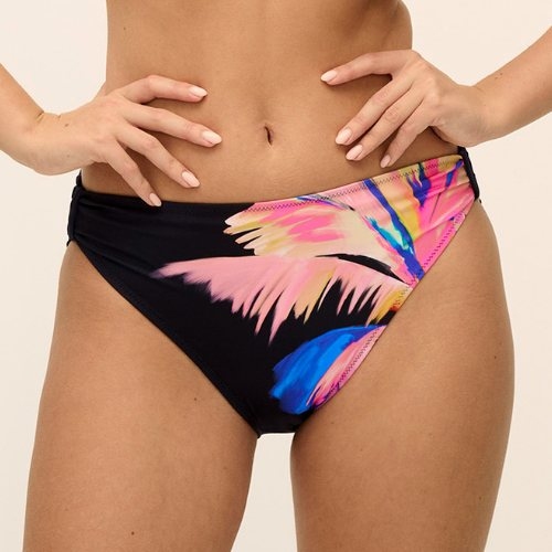 Fantasy Swim Waikiki Beach electric black bikini brief