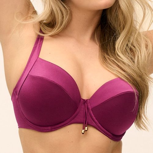 Fantasy Swim Merissa plum luxe padded bikini bra