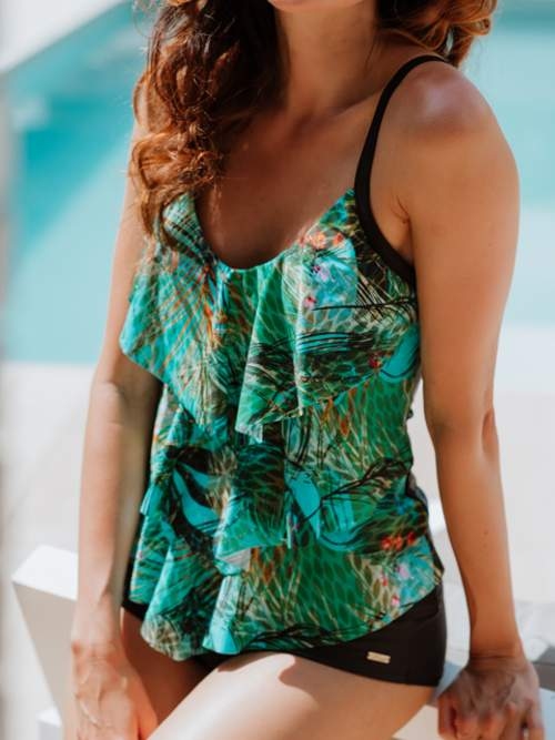 Mila Peacock green/print set