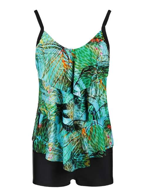 Mila Peacock green/print set