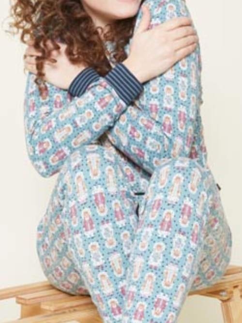 Charlie Choe Cold Days blue pyjama pant
