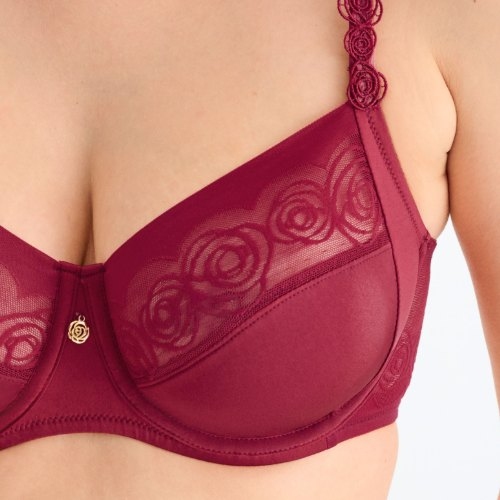 Lisca Ruby red non-padded bra